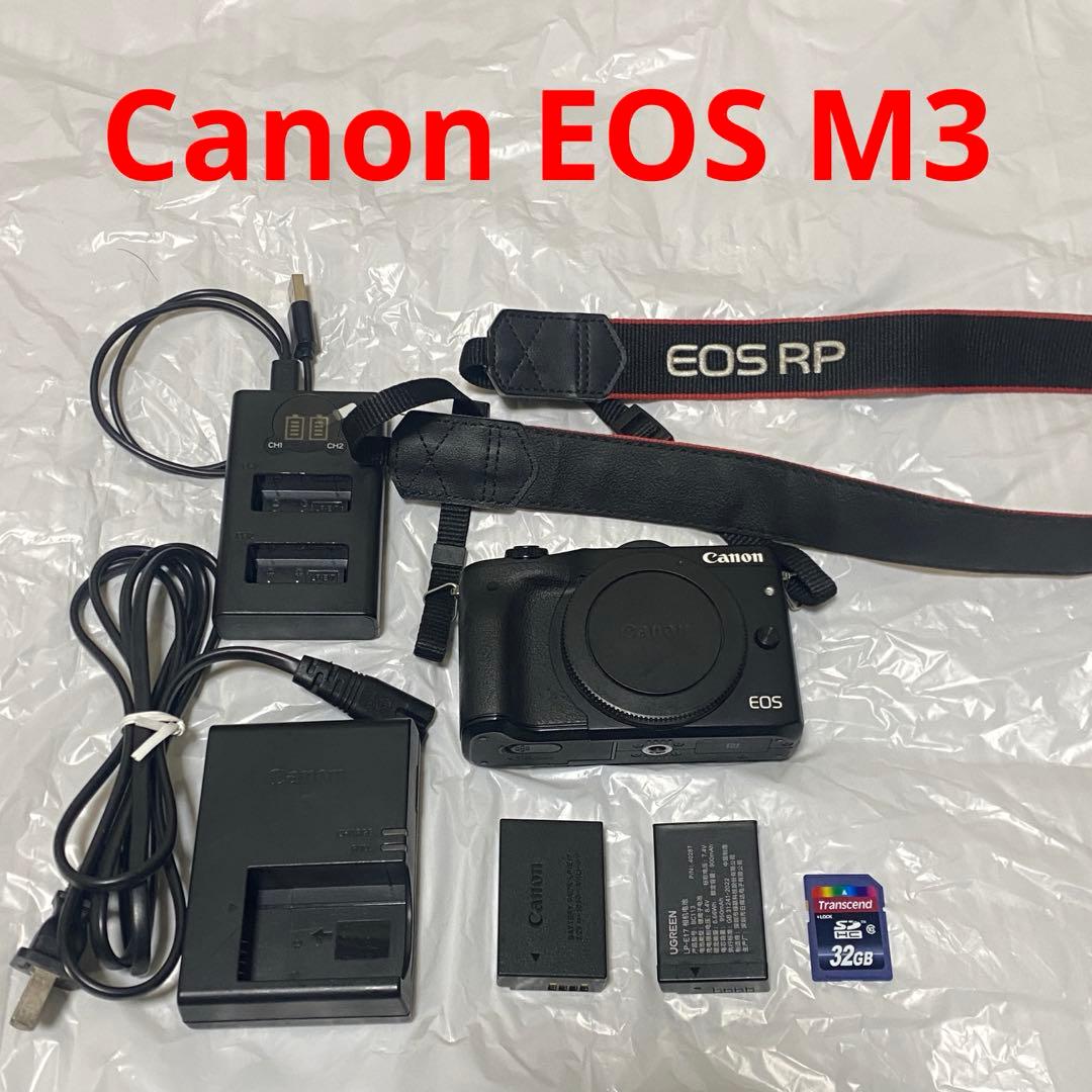 Canon EOS M3 ボディ動作確認済付属品あり液晶反転時ブラックアウトあり Canon EOS M3 ボディ動作確認済付属品あり液晶反転時ブラックアウト