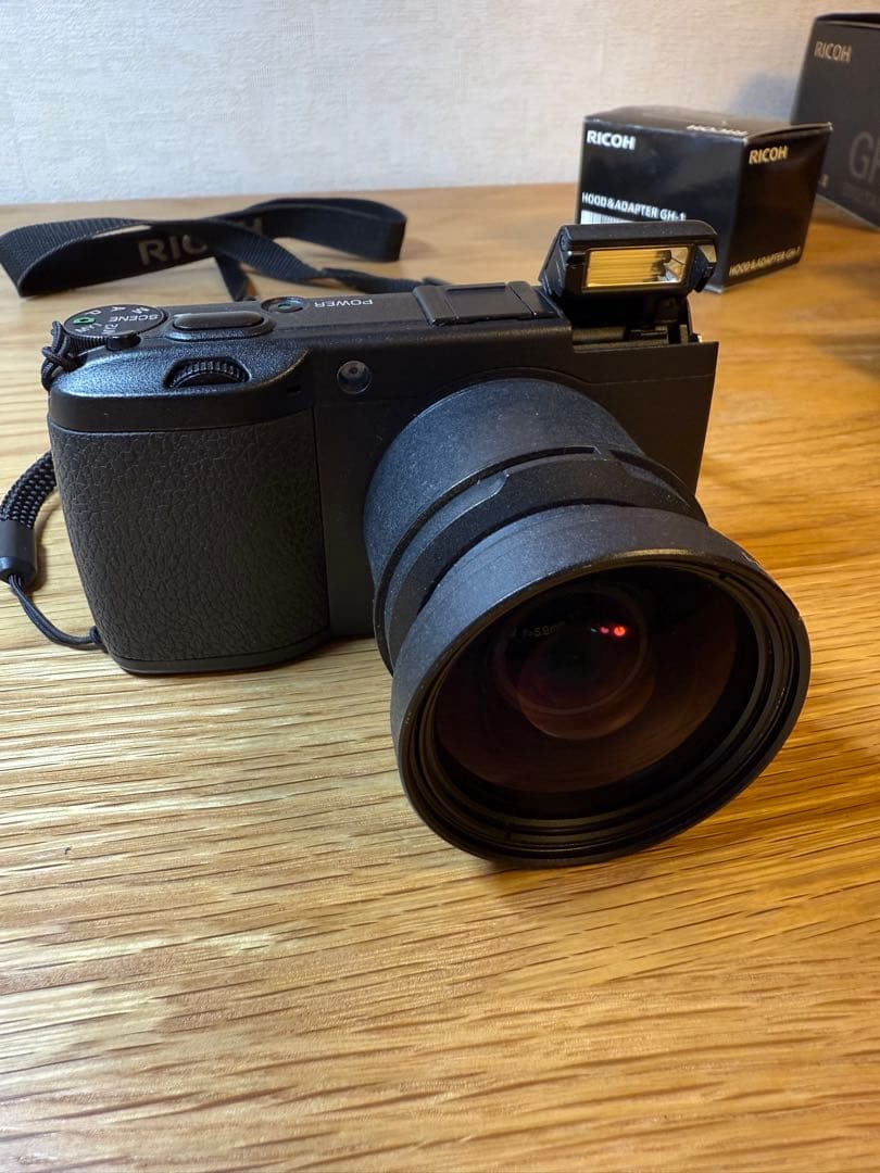 リコー RICOH GR DIGITAL Ⅱ+GH-1+GW-1 S回数732 リコー（RICOH） 中古 1年保証 美品 RICOH GR DIGITAL II (1000万画素