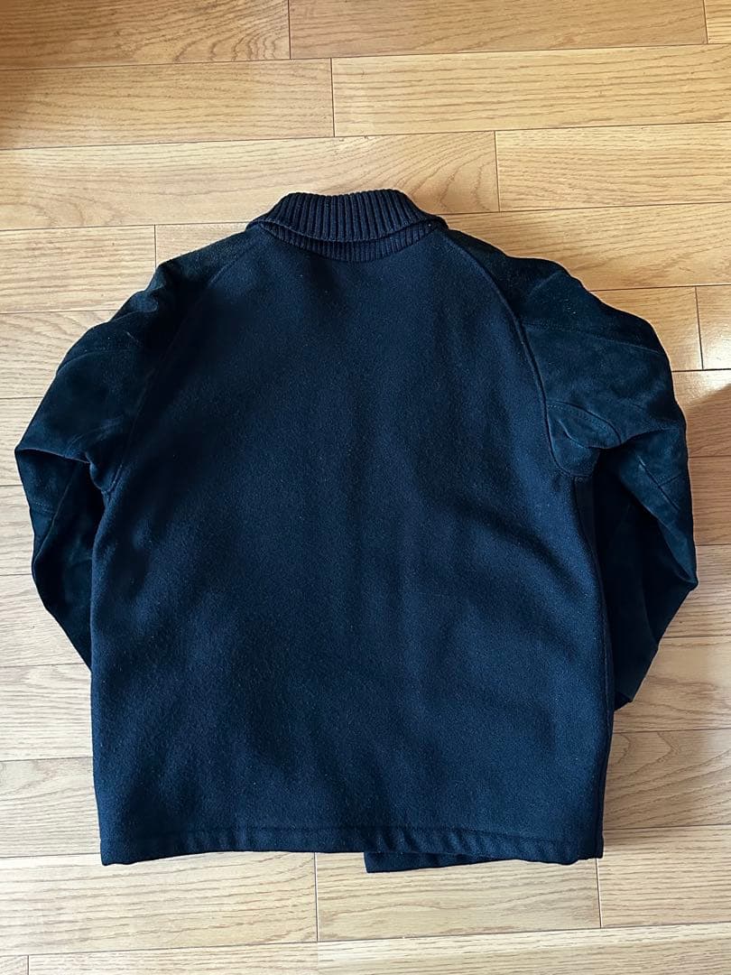 SKOOKUM ファラオコート 黒 ウール スウェード レザー - メルカリ