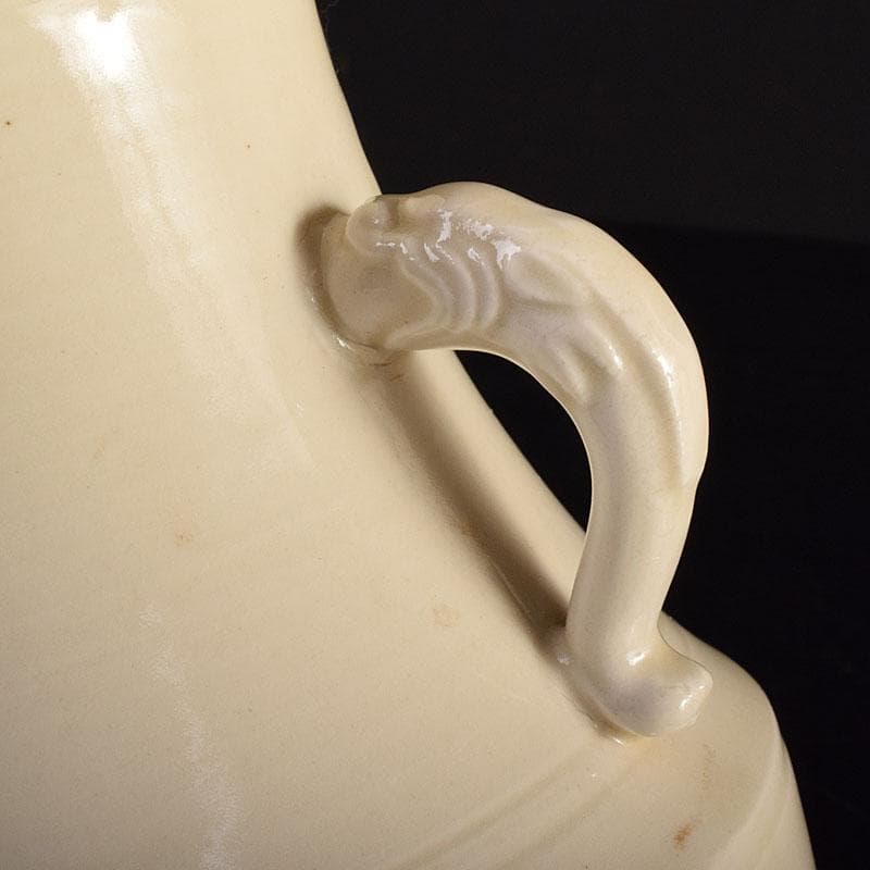 中国 徳化窯白磁 刻花文 双耳瓶 C 6946 - メルカリ