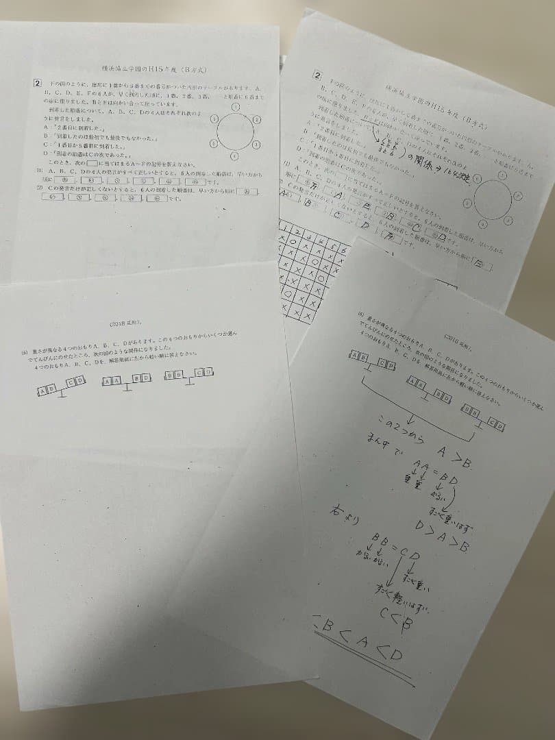処分価格】小2スーパーキッズ特別選抜用プリント/有名中過去問解説