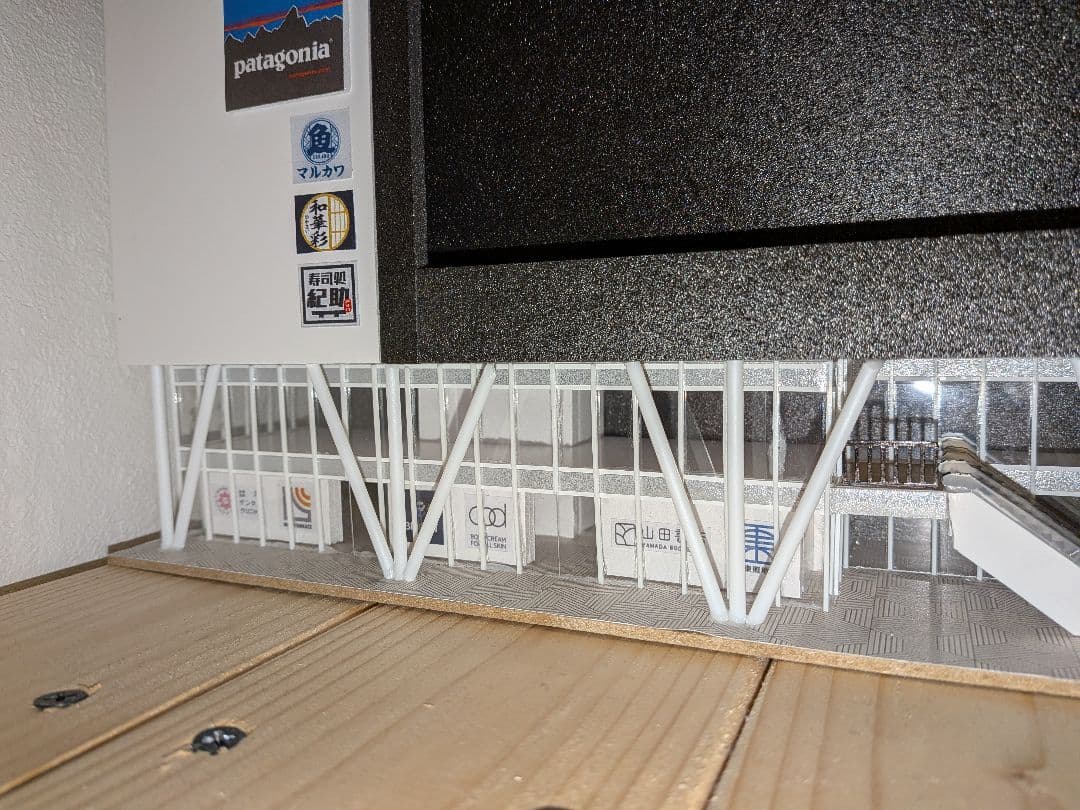 Nゲージ 自作ストラクチャー 駅前複合商業ビル - メルカリ