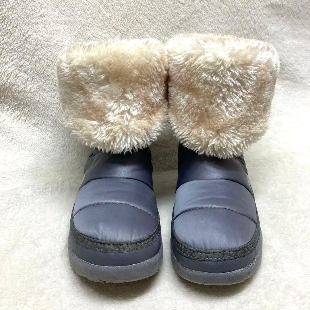 美品】ノースフェイス ヌプシブーティ アモア4 防寒ブーツ 22cm グレー