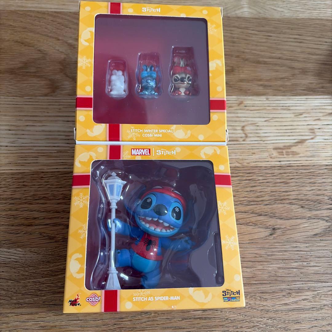 非売品 COSBI スティッチ スパイダーマン トイサピエンス ホリデー