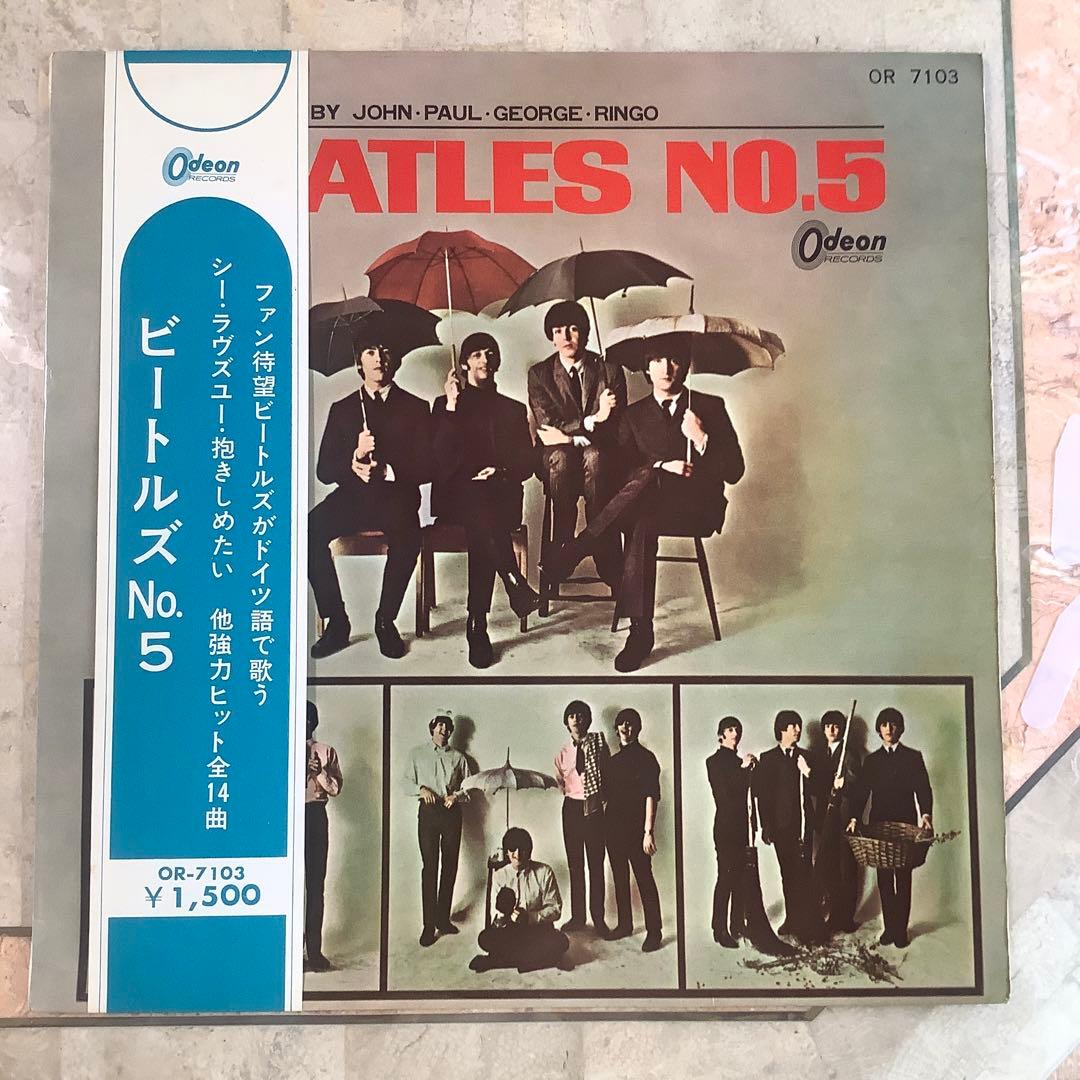 激レア!極美品! 1965年初版盤 赤盤1stプレス ビートルズ NO.5 - メルカリ