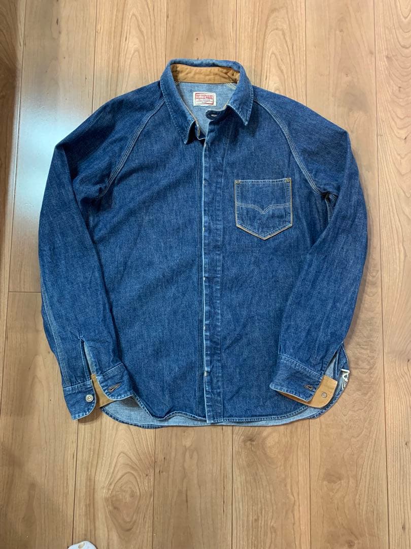 DELUXEWARE デニムシャツ XL デラックスウェア DELUXEWARE（デラックスウエア） デラックスウェア DELUXEWARE 10.5oz