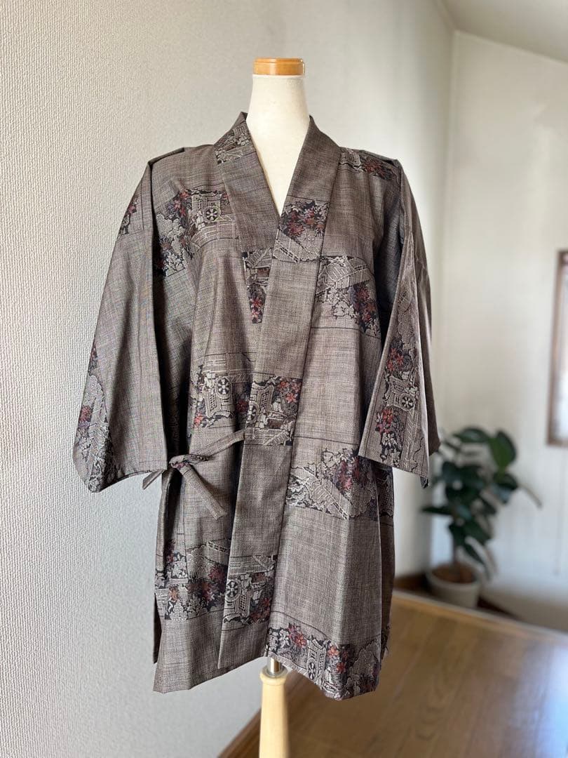 アッコー様♡大島紬 着物リメイク 作務衣 現品のみ 和のお洒落上絹