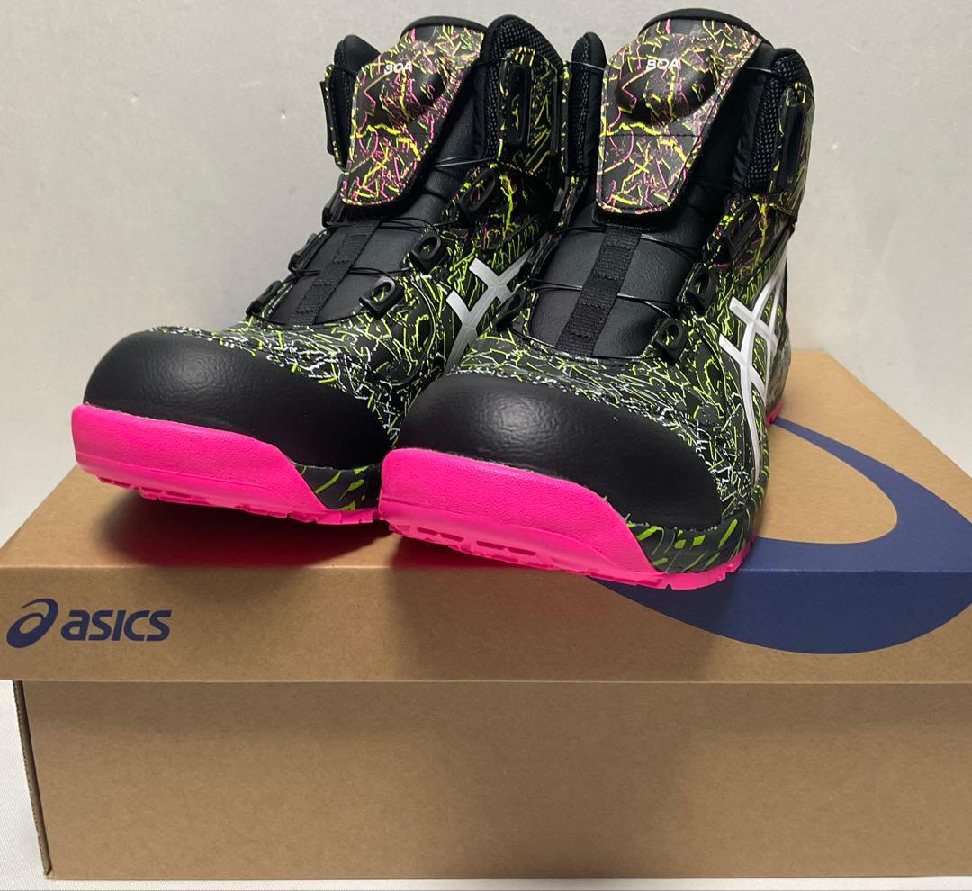 ①アシックス安全靴限定品安全靴ウィンジョブCP304BOAMAGMA27.0cm ASICS|アシックス|CP304 BOA ウィンジョブ BLK EDITION ハイカット