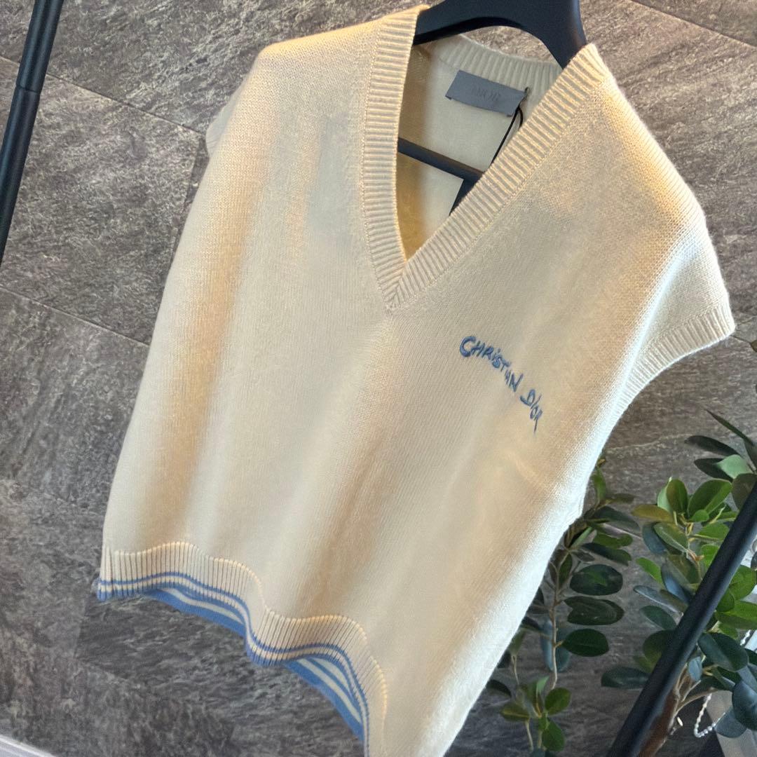 新品未使用品 ディオールメンズ セーターベスト ウール&アルパカ