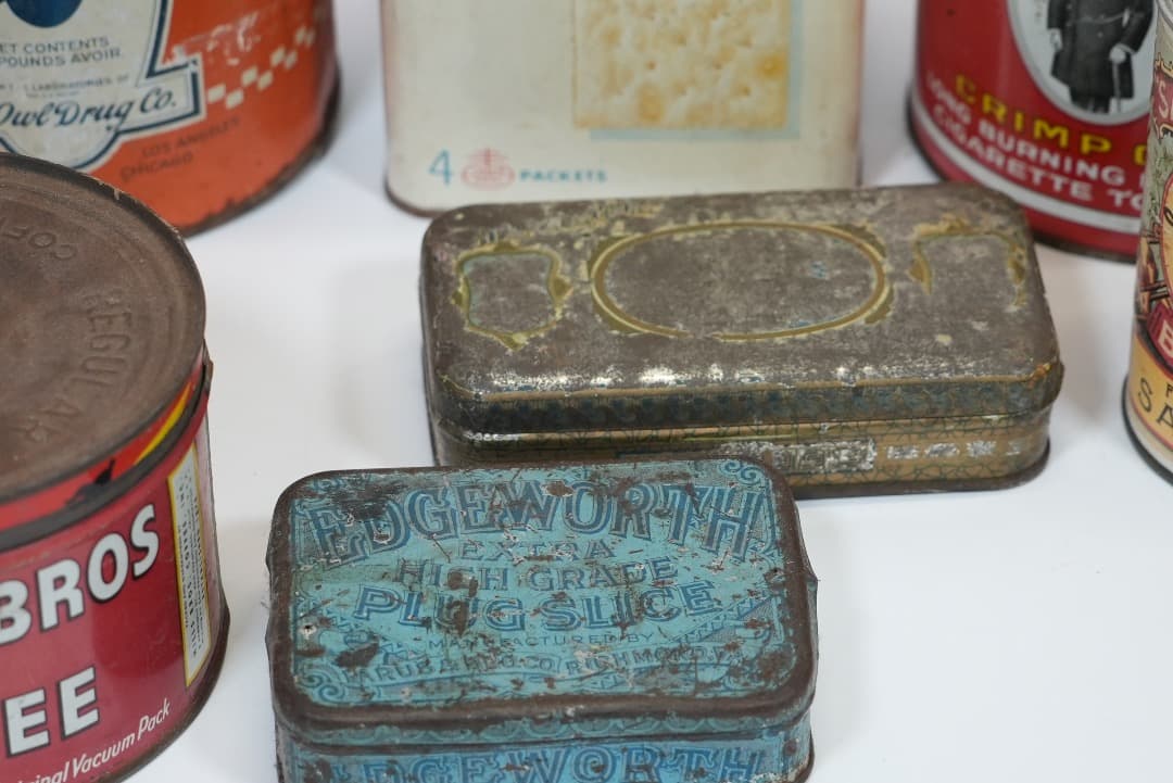 アンティーク缶セット Ovaltine, Epsom Salt, Premiu
