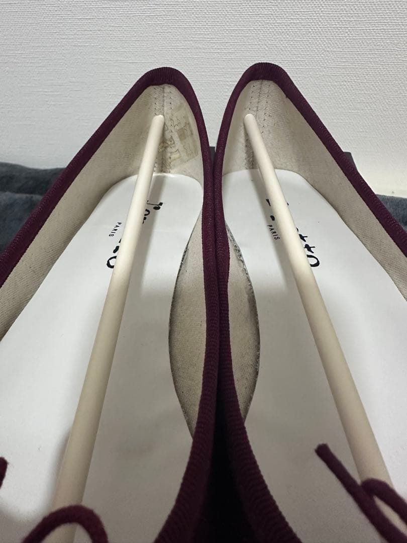 Repetto バレエシューズ ワインレッド　36.5（23.7cm）