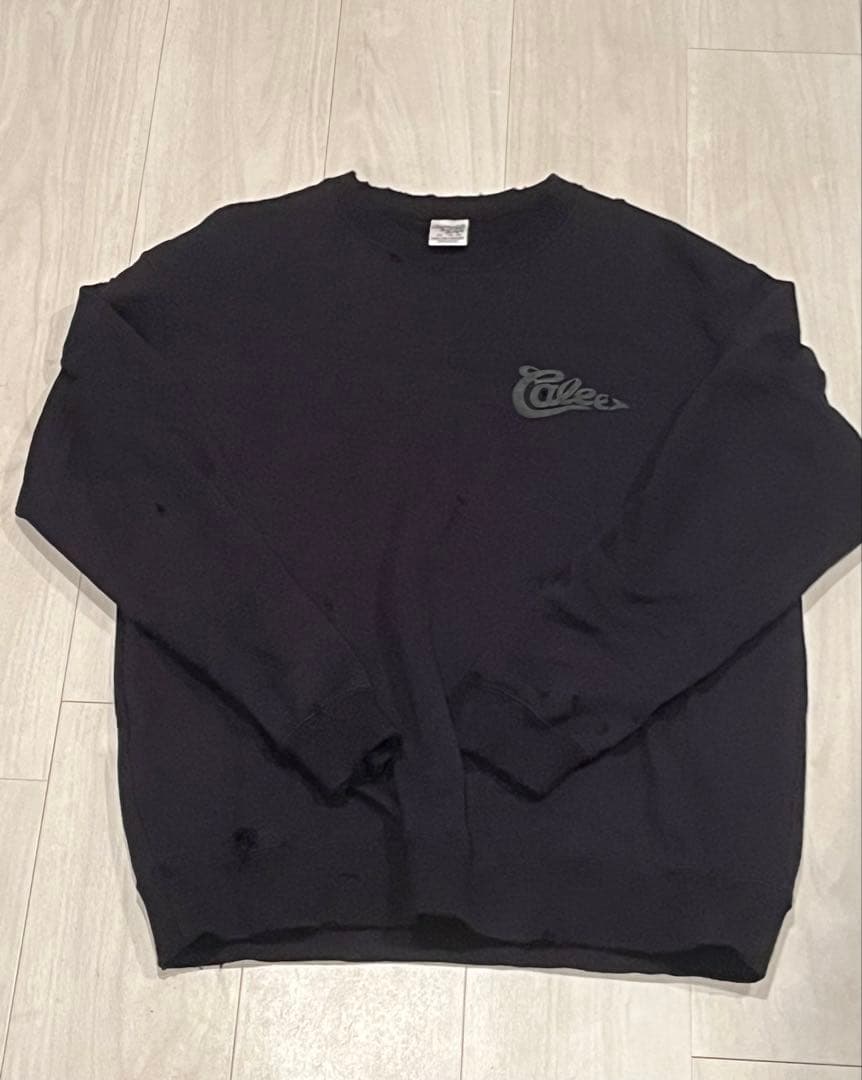 CALEE FOAMING LOGO CREW NECK SW M 山田蓮