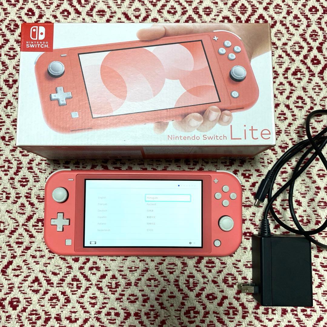 Nintendo Switch Lite ピンク 中古・美品 Nintendo Switch 任天堂 Lite ニンテンドースイッチ ライト ターコイズ