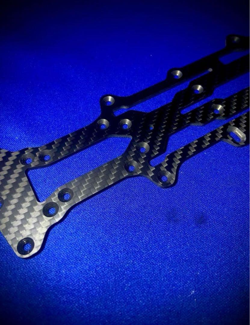ヨコモ YD-2R用 ナローメインシャーシ 2.0㎜ 特注綾織 蕨山Carbon