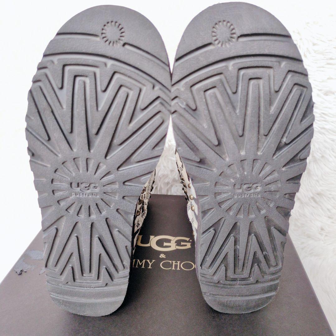 希少✨UGG & JIMMY CHOO ゼブラ柄 ムートンブーツ スタッズ - メルカリ