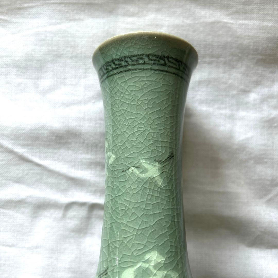 美品 花瓶 高麗青磁 - メルカリ