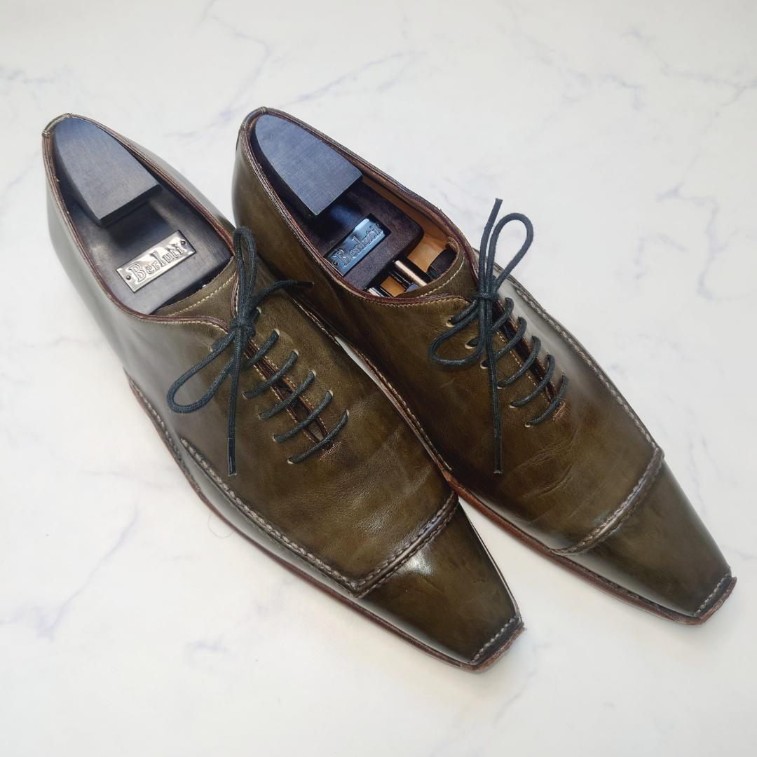 着用回数少ない ZENOBI パティーヌ ダークグリーン オリーブカーキ色