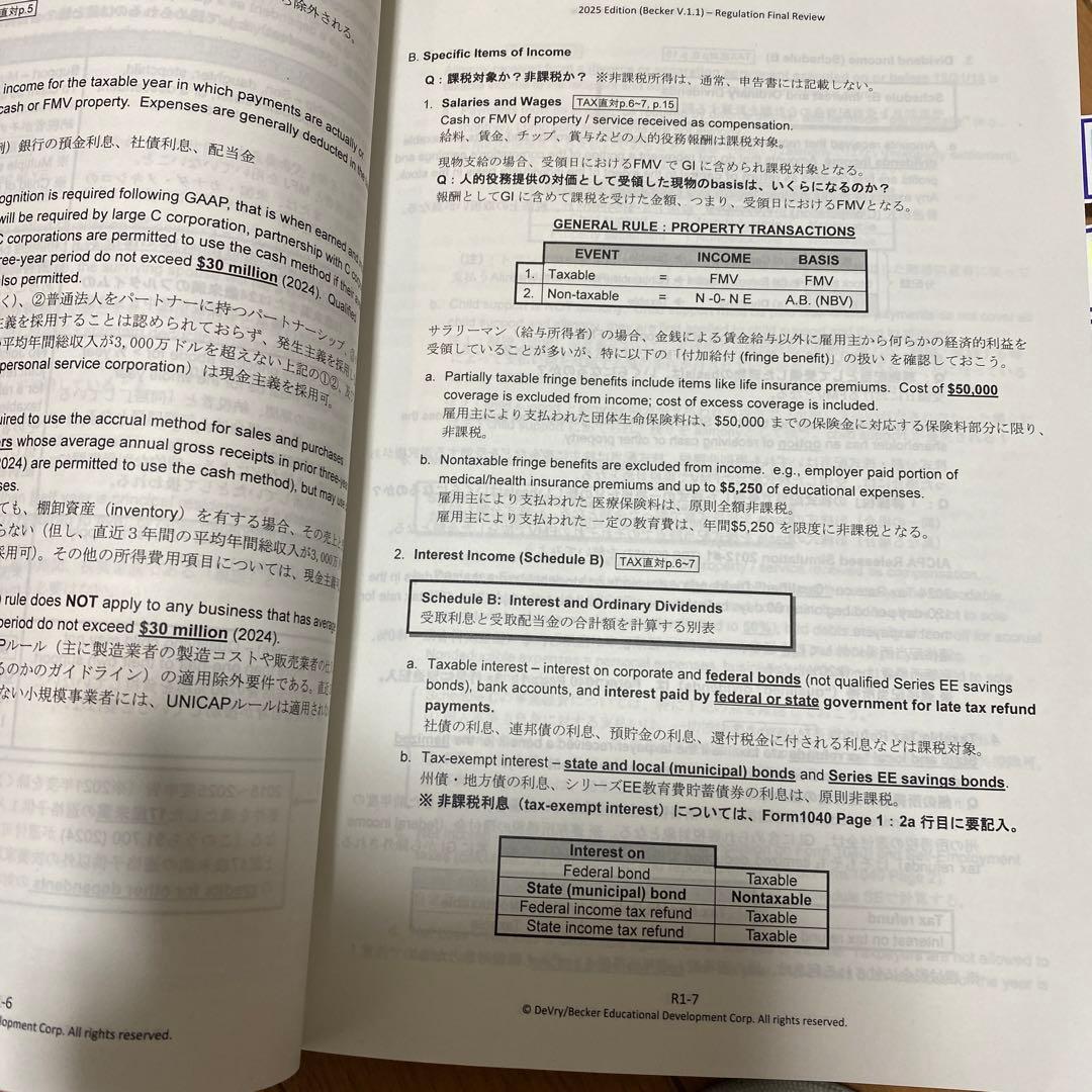 USCPA TAC 直前対策まとめ まとめ講義REG/TCP 2025年版