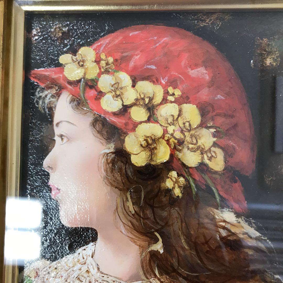 油彩画 肉筆 少女 日高 康志 - メルカリ