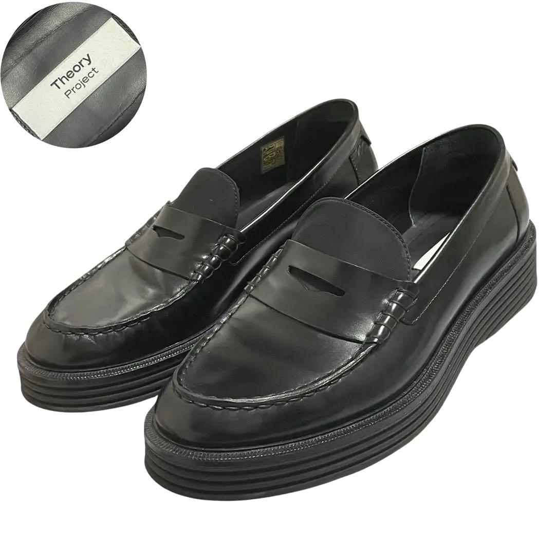 極美品 セオリープロジェクト 厚底コインローファー 42 ビジネス