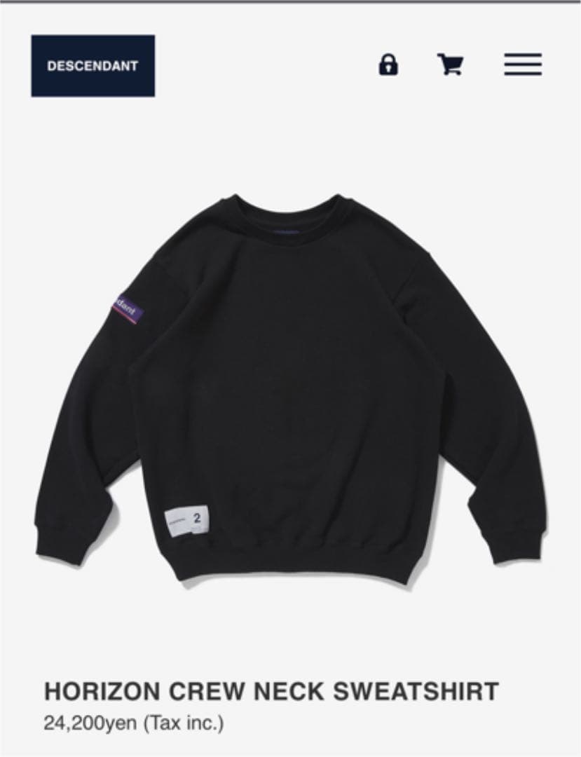 descendant HORIZON CREW NECK SWEATSHIRT