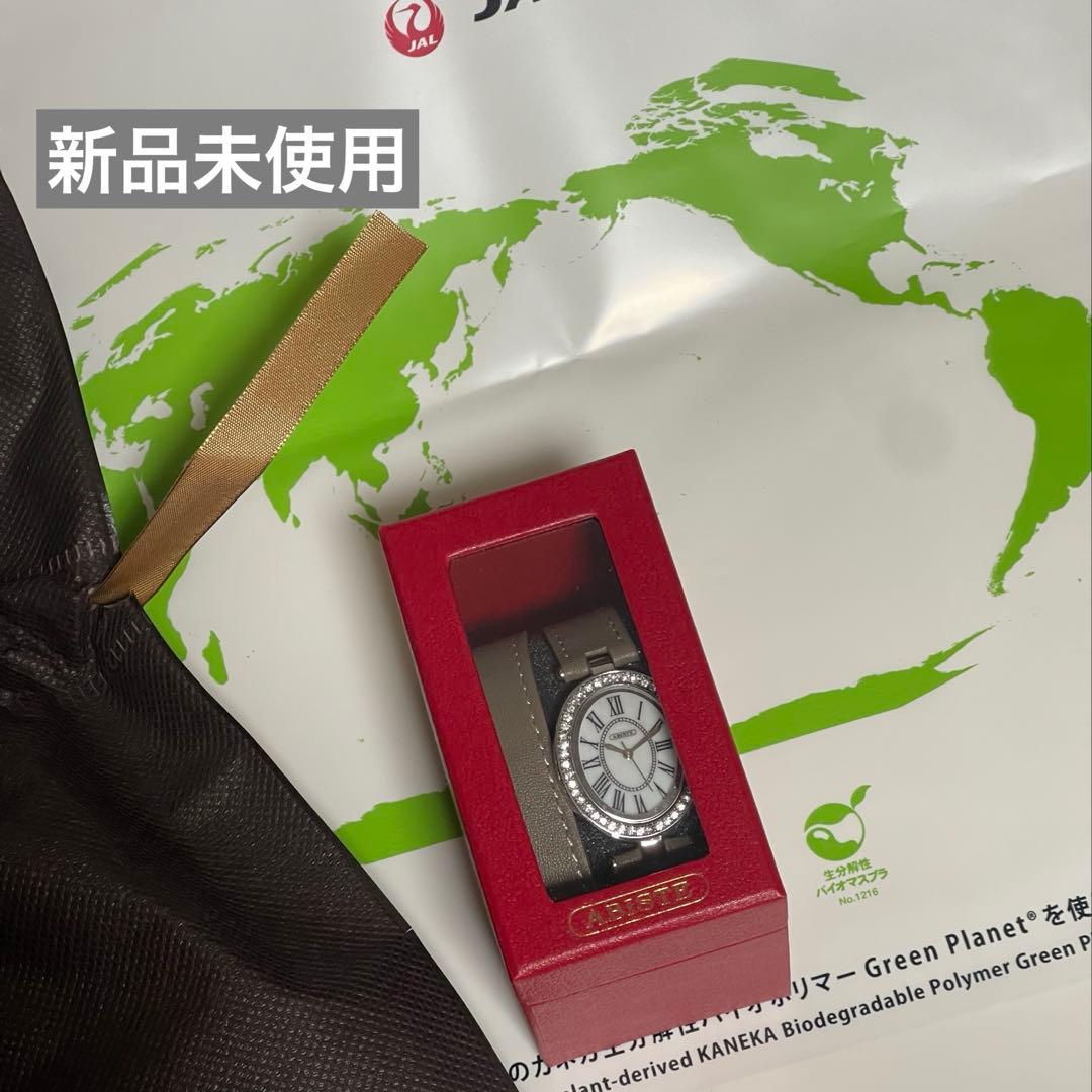 JAL機内販売限定 アビステ 2重巻きベルト腕時計 ABISTE オーバル型