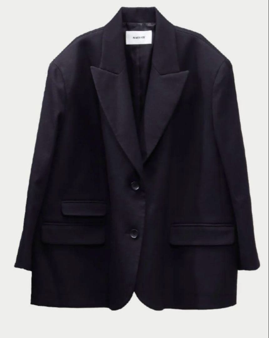 machatt マチャット ウールオーバージャケット ブラック - メルカリ