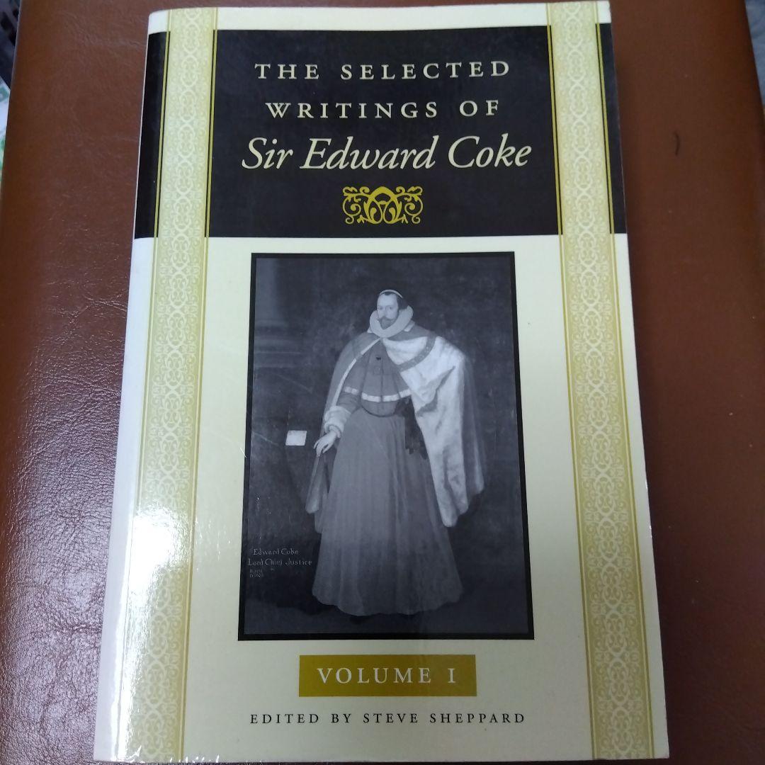 洋書・英米法 エドワード・コーク選集全 3巻 ,,コモン・ロー クック