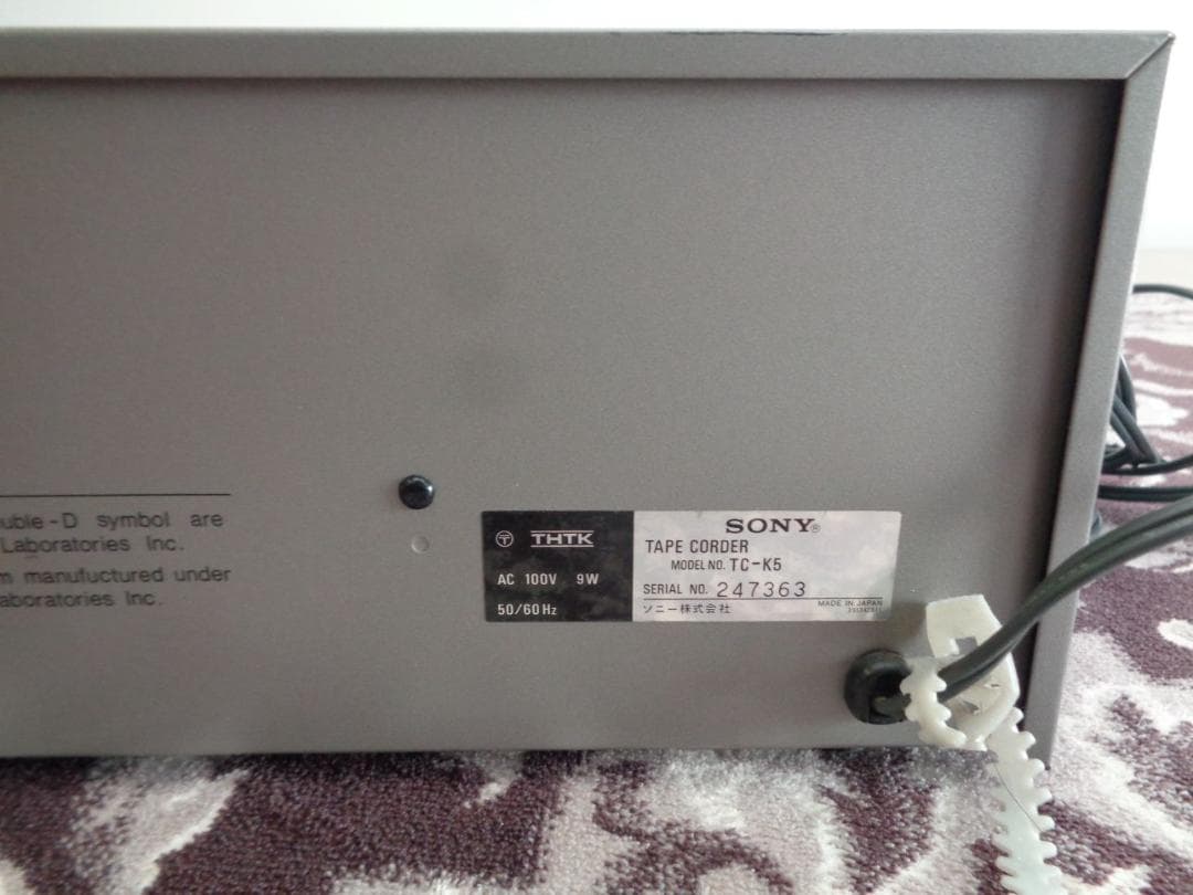 SONY TC-K5 ジャンク - メルカリ