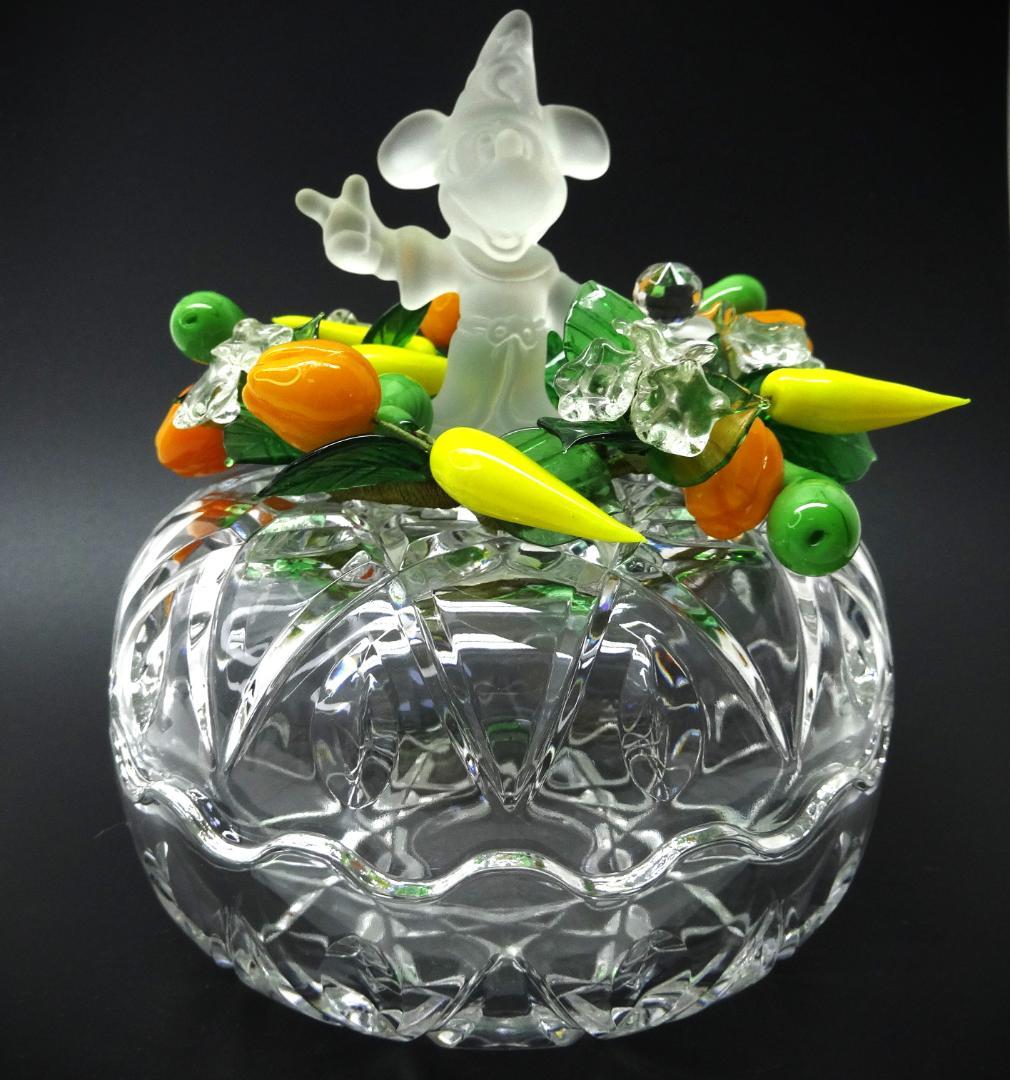 ミッキー ファンタジア 蓋付きガラス容器 ボンボニエール キャンディー