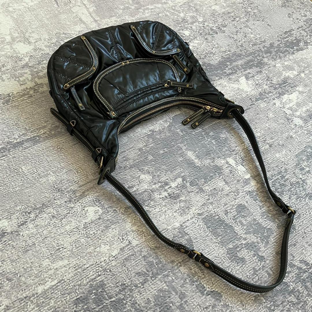 Y2K】archive shoulder bag studs black