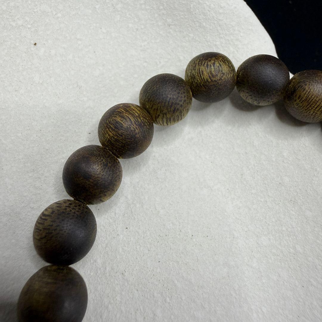 R056 極上緑油伽羅伽楠香奇楠香沈香手串 高級ブレスレット重さ：10.8g