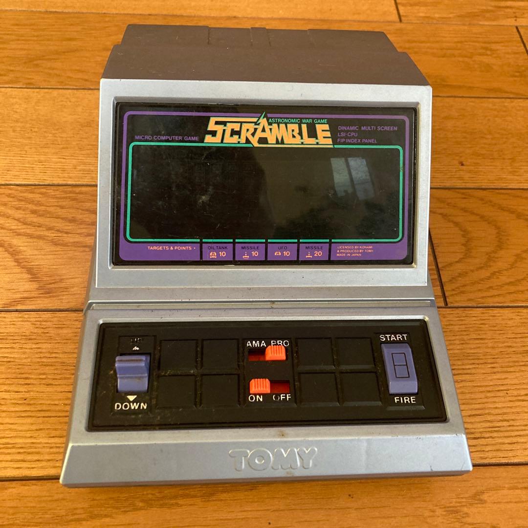 希少TOMY LSIゲーム scramble スクランブル LSIゲーム コナミ - メルカリ
