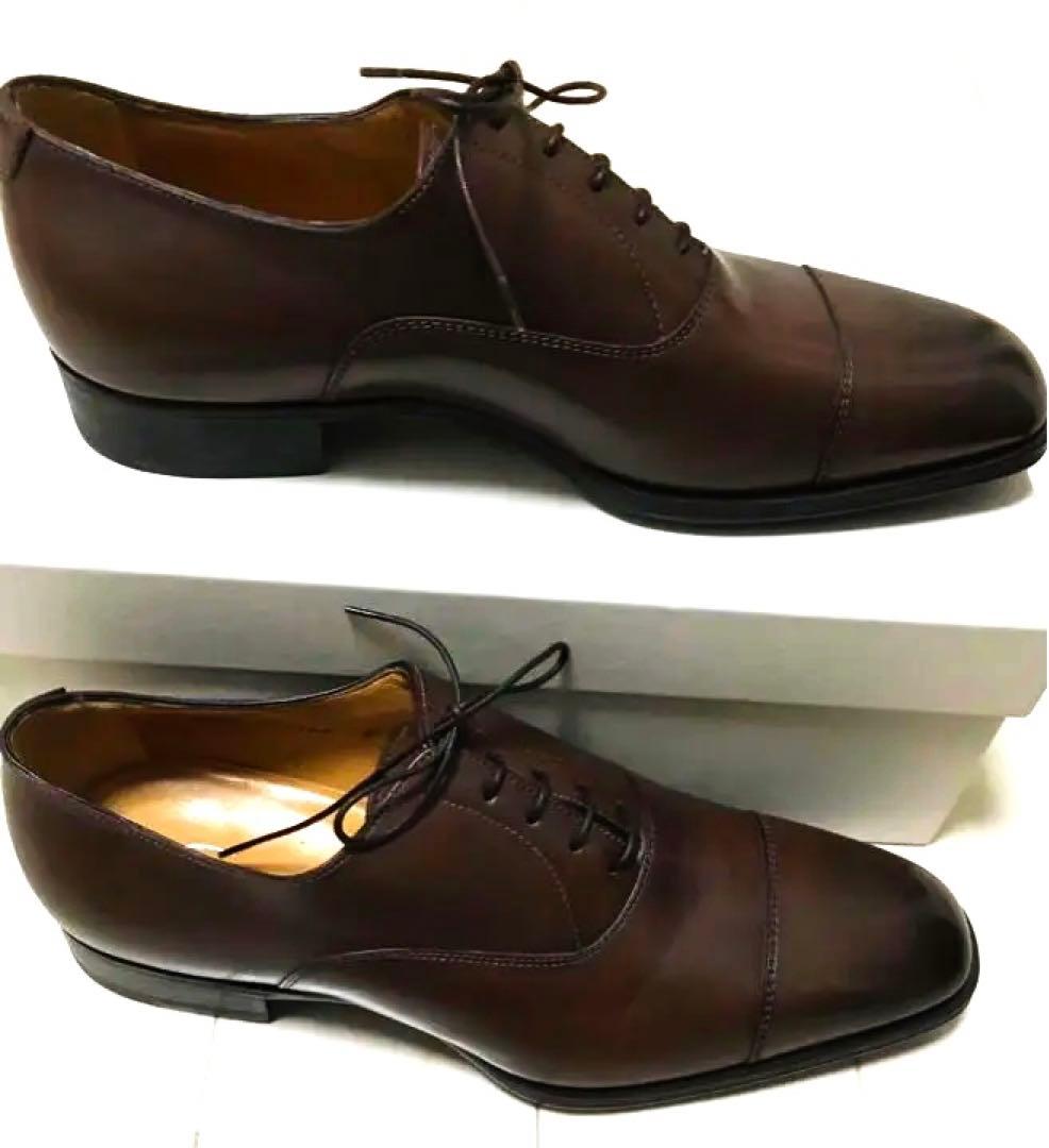 サントーニ】レザーレースアップシューズ ストレートチップ 7 1/2