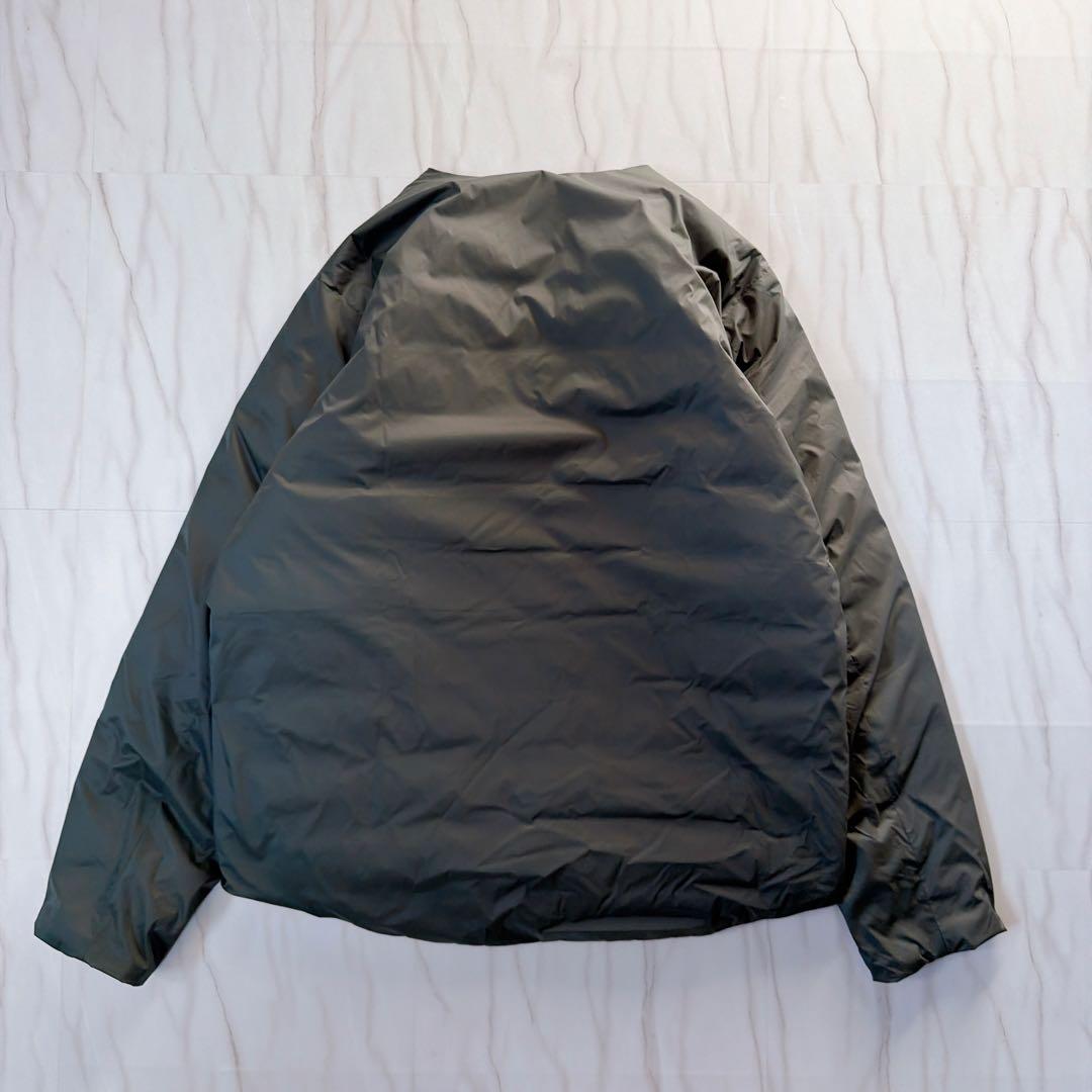 《美品》ナンガ×アーバンリサーチ別注 ダウンジャケット ノーカラー グレー S