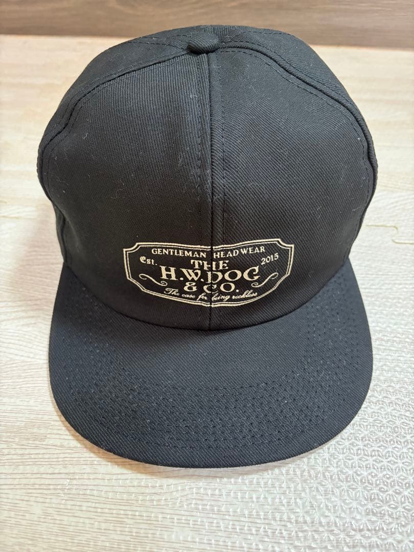 H.W.DOG & CO. ブラックベースボールキャップ サイズ40