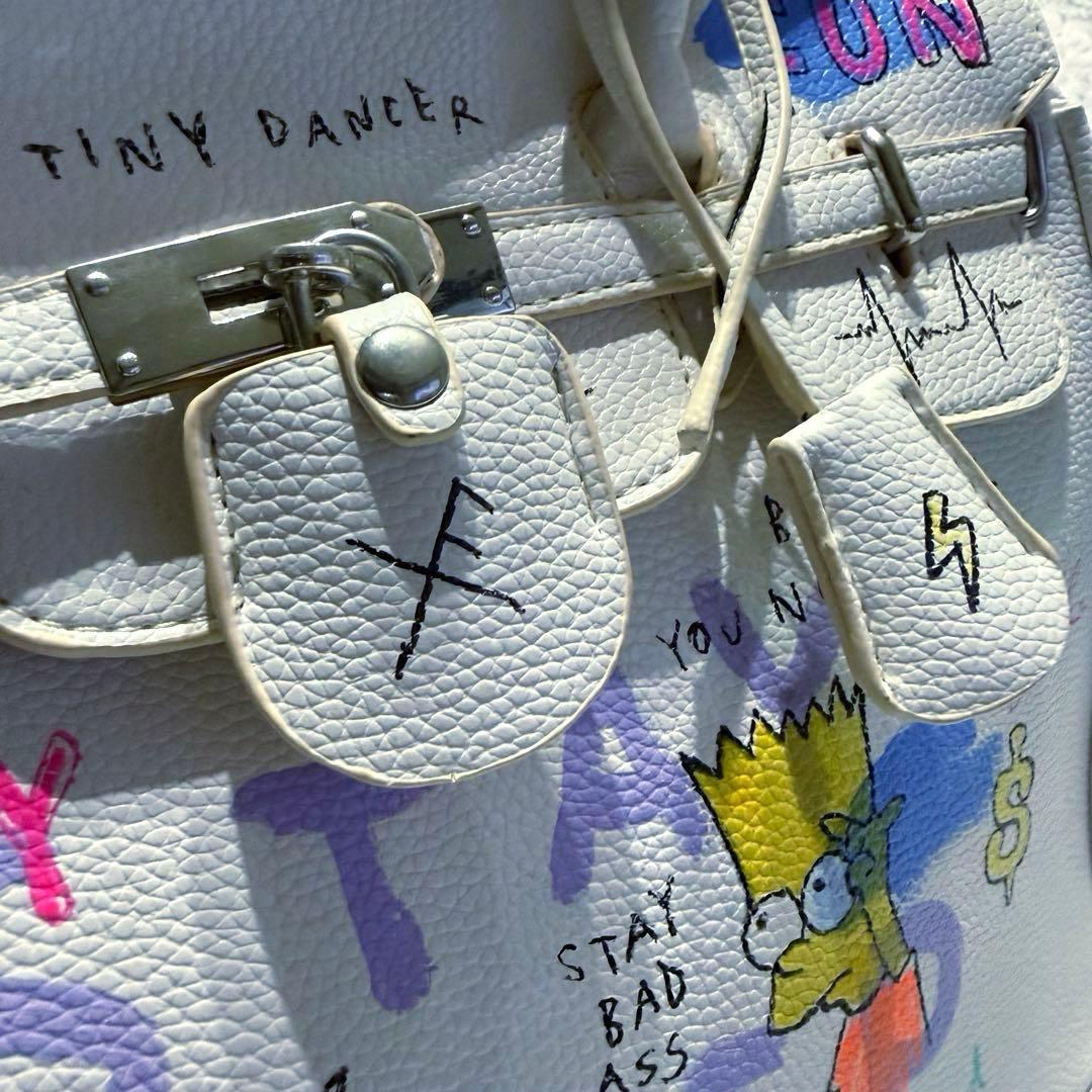 タグ付き未使用品】 ゲルニカ ペイントハンドバッグ ホワイト