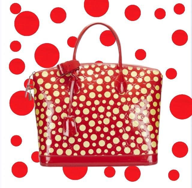 LOUIS VUITTON × 草間彌生ハンドバッグ エナメル ドット ヴィトン LOUIS VUITTON × 草間彌生ハンドバッグ エナメル ドット ヴィトン