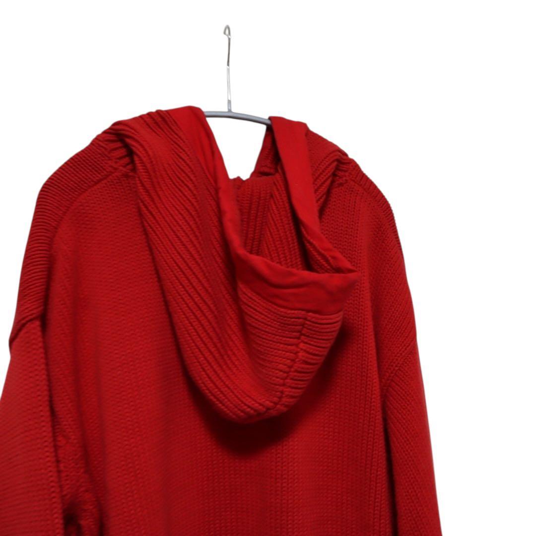 N-428 グッドイナフ 当時物 ニットパーカー レッド Lサイズ 希少