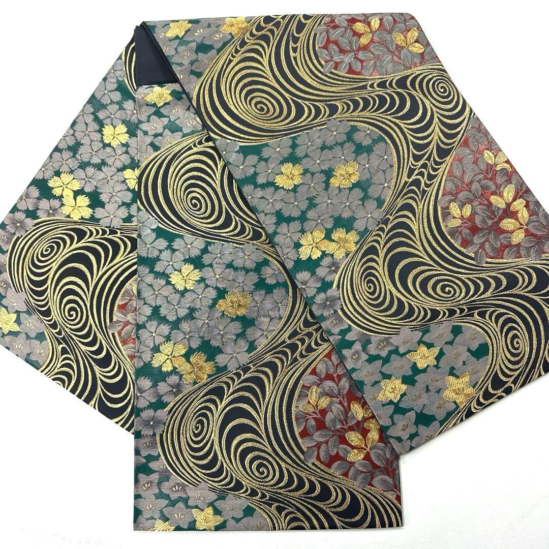 帯6322 ○中村乃武夫 高級 正絹 六通 袋帯 - メルカリ