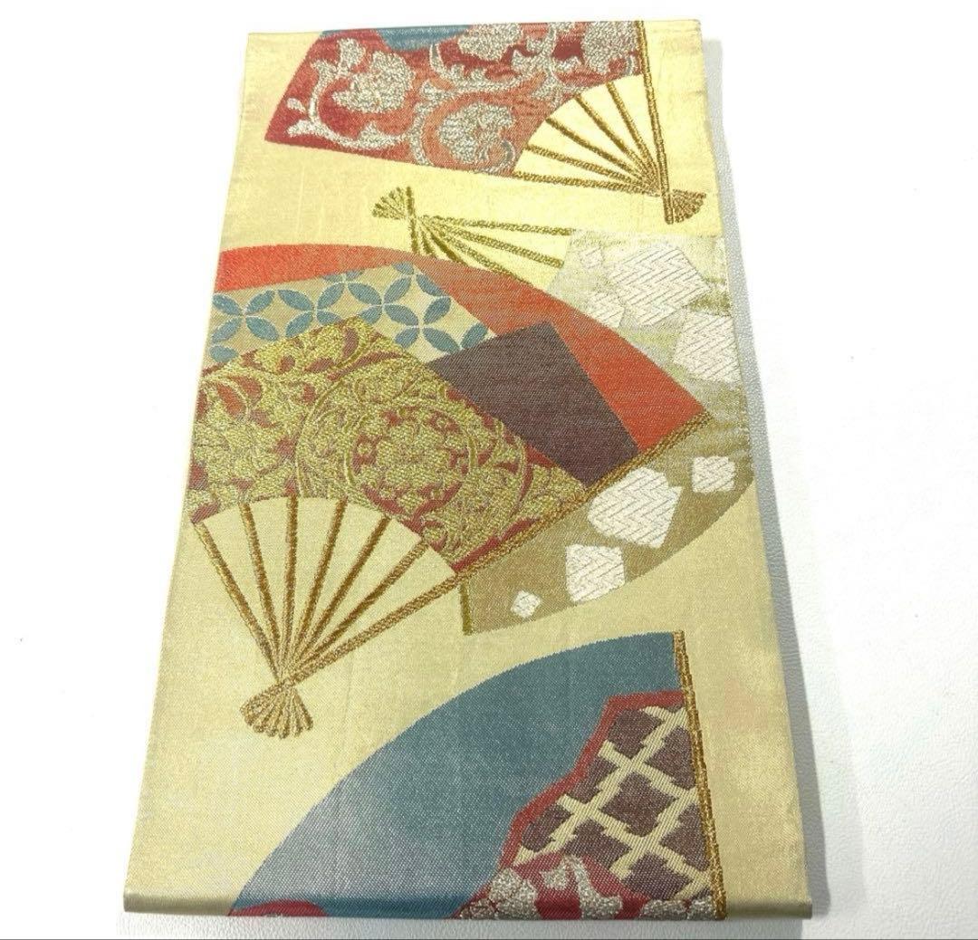 帯6044 ○高級 正絹 六通 袋帯 ねじ梅 - メルカリ