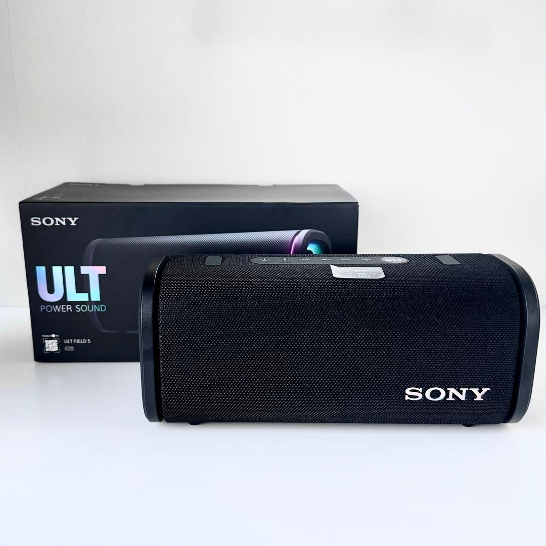 極美品 SONY ULT FIELD 5 ワイヤレススピーカー SONY ULT FIELD 5 ブラック ワイヤレススピーカー Bluetooth 防水 防塵