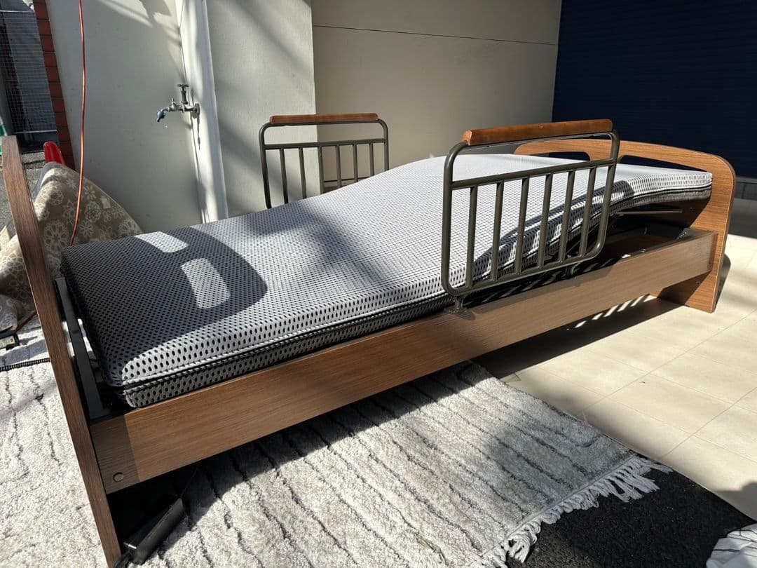 北九州市・福岡市限定 ニトリ 電動シングルベッド マットレス付 3ヶ月保証 非課税】電動シングルベッドフレーム + マットレスセット(ライズ3 3M-F