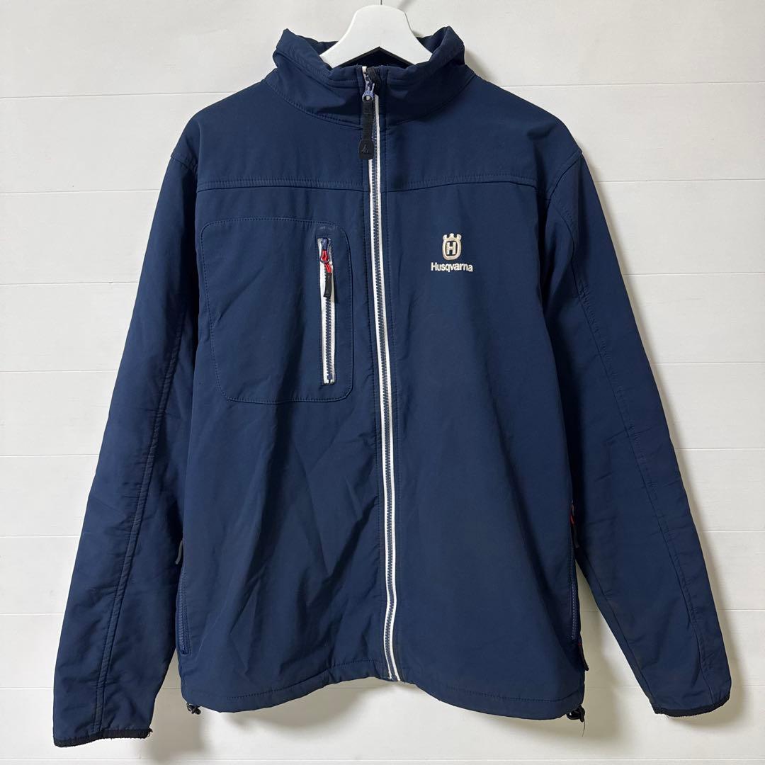 Husqvarna フルジップジャケット ネイビー L - メルカリ