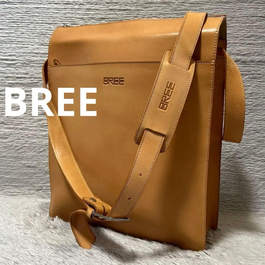 BREE ブリー ネイチャーシリーズ ヌメ革ショルダーバッグ プラド 訳有