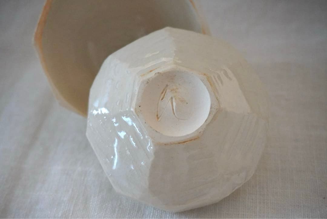 中里花子_ 蓋物 ダイアモンド 塩入れ