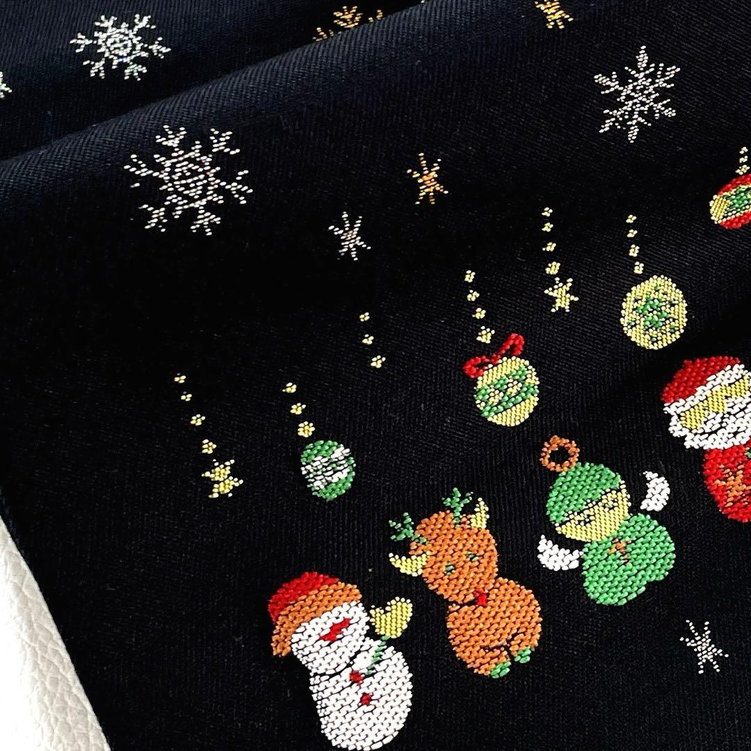 専用帯4735 ○大光株式会社謹製 名古屋仕立て 名古屋帯サンタクロース