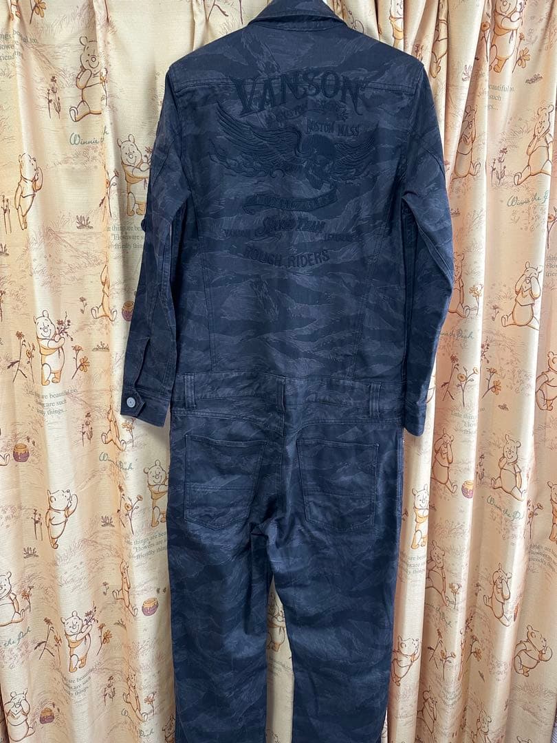 VANSON 迷彩柄オーバーオール - メルカリ