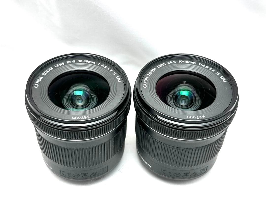 完動美品2本セット♪EF-S 10-18mm F4.5-5.6 IS STM♪
