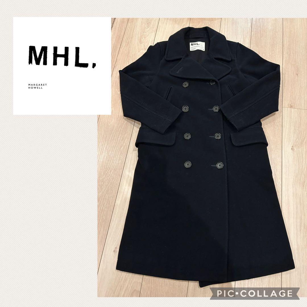 MHL. マーガレットハウエル ウールメルトン ダブルブレスト ロング